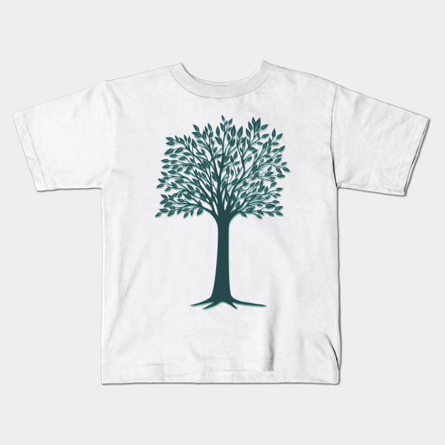 Reaching Tree Kids T-Shirt by SWON Design